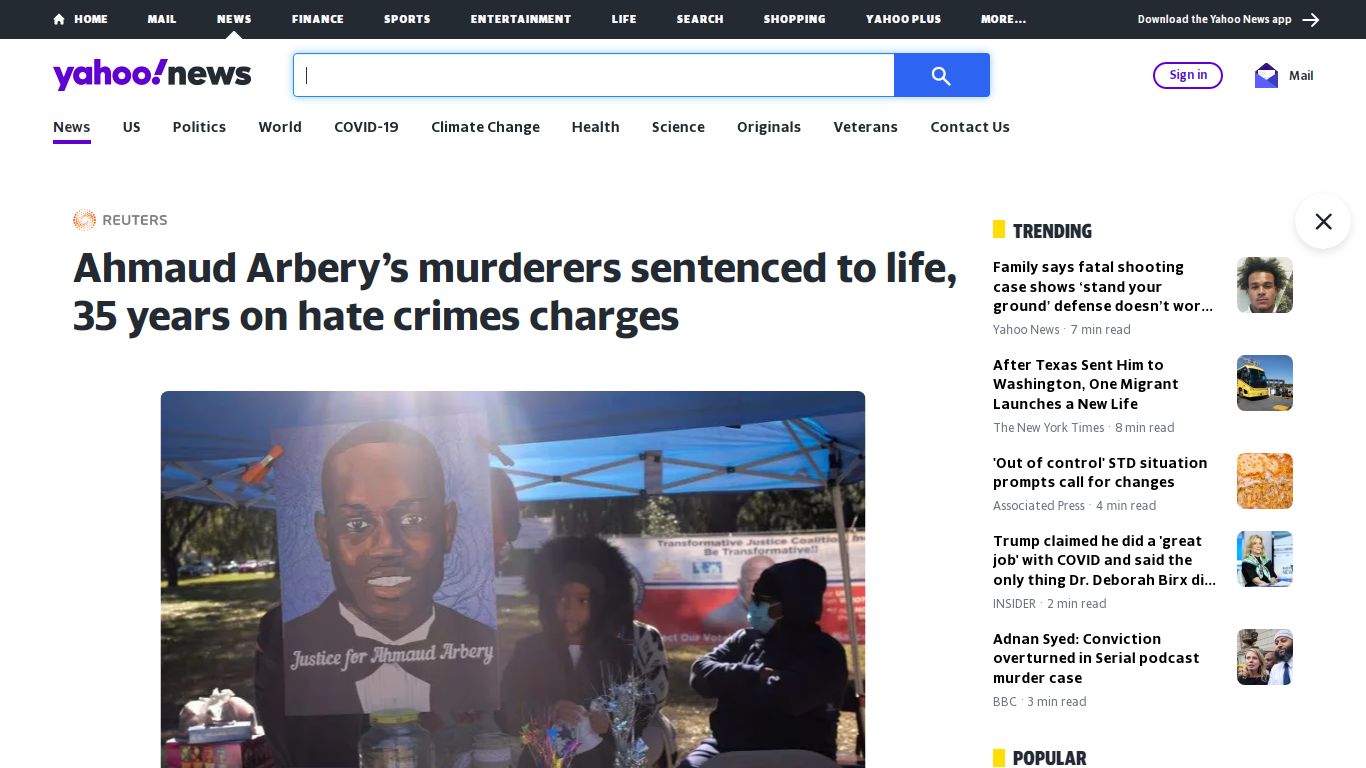 Ahmaud Arbery’s murderers sentenced to life, 35 years on hate crimes ...