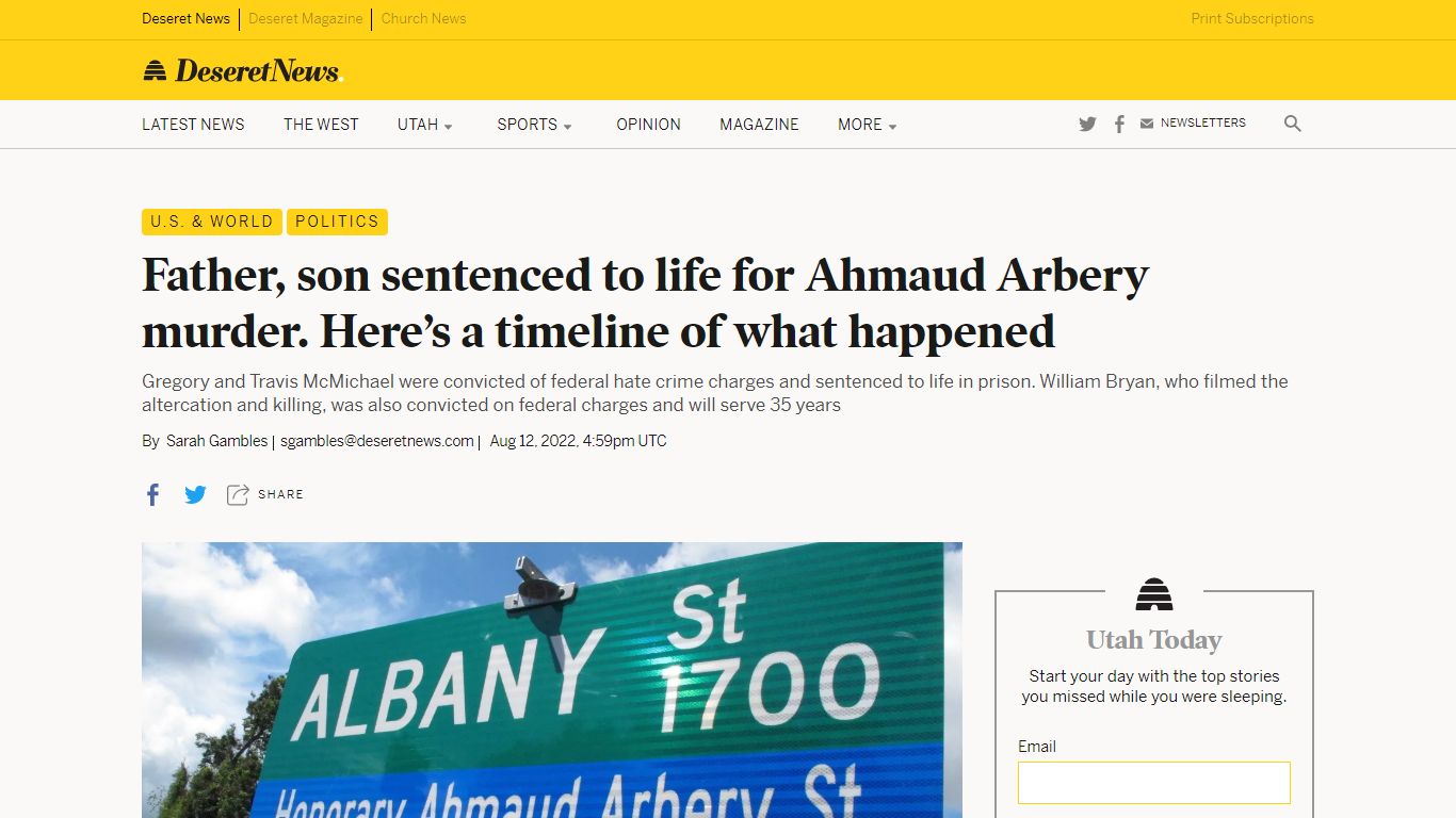George, Travis McMichael were sentenced to life for Ahmaud Arbery ...